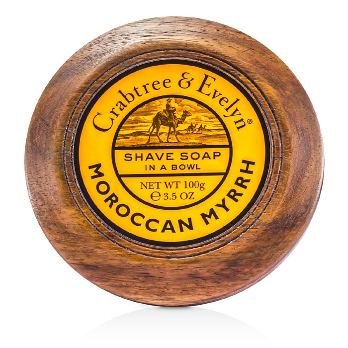 Crabtree & Evelyn Mydełko do golenia w drewnianej mydelniczce Moroccan Myrrh Shave Soap In Wooden Bowl 100g/3.5ozProduct Thumbnail