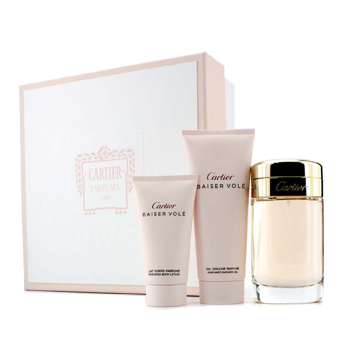 Cartier Baiser Vole Coffret: Eau De Parfum Spray 100ml/3.3oz + Shower Gel 100ml/3.3oz + Body Lotion 50ml/1.6oz 3pcsProduct Thumbnail