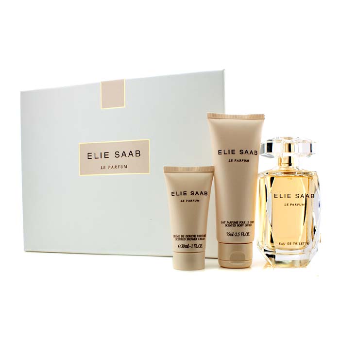 Elie Saab Zestaw Le Parfum Coffret: Eau De Toilette Spray 90ml/3oz + Scented Body Lotion 75ml/2.5oz + Shower Cream 30ml/1oz 3pcsProduct Thumbnail
