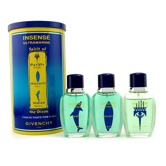 Givenchy Insense Ultramarine Spirit Of The Ocean Coffret: Pacific Ethnic + Atlantic Surf + Indian Nature 3x30ml/1ozProduct Thumbnail