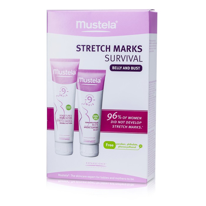 Mustela Stretch Marks Survival Kit: Estrías 150ml + Soporte Específico Busto 125ml 2pcsProduct Thumbnail