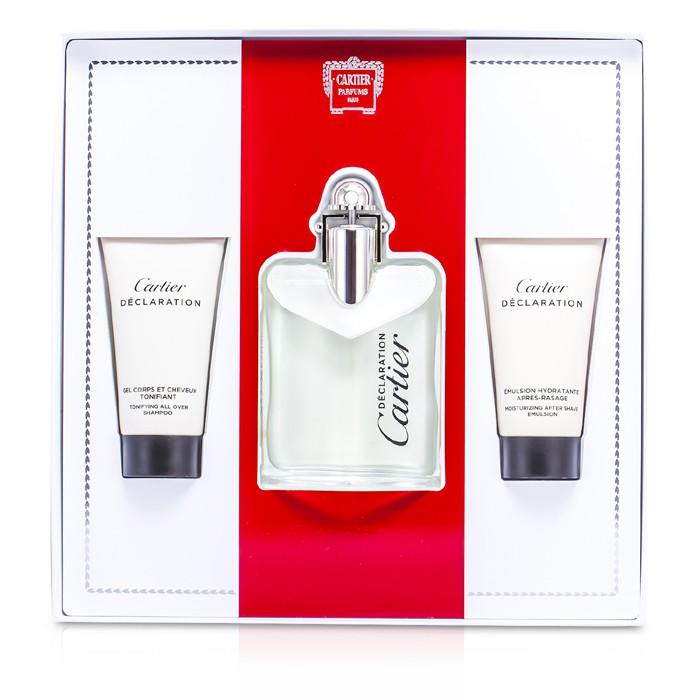 Cartier Declaration Coffret: Eau De Toilette Spray 50ml/1.6oz + All Over Shampoo 30ml/1oz + After Shave Emulsion 30ml/1oz 3pcsProduct Thumbnail