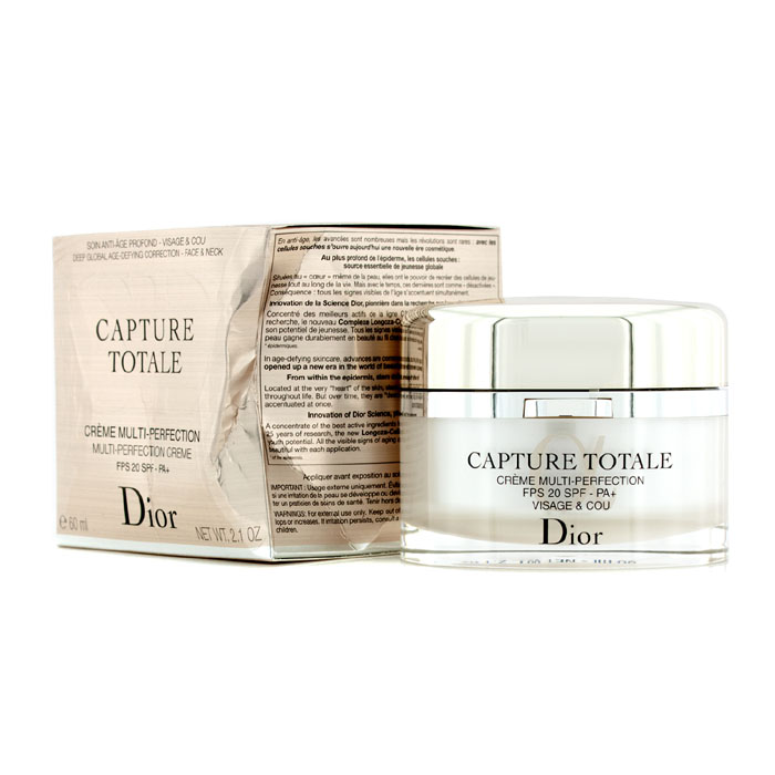 Christian Dior ครีมปรับผิวเพอร์เฟค Capture Totale Multi-Perfection Cream SPF 20 PA+ (กล่องมีตำหนิเล็กน้อย) 60ml/2.1ozProduct Thumbnail