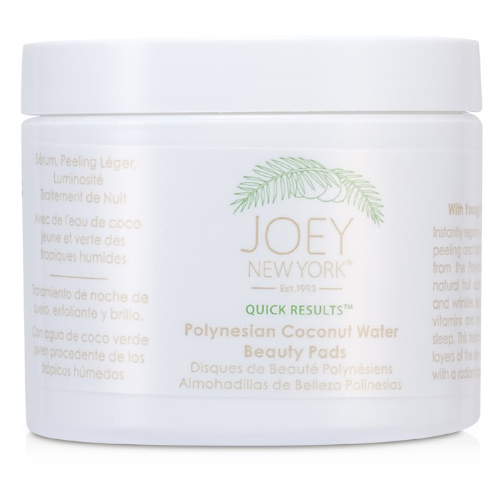 Joey New York Quick Results Polynesian Coconut Water Beauty Pads 60padsProduct Thumbnail