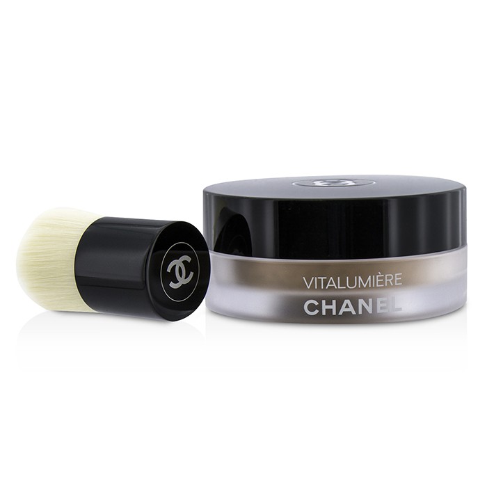 Chanel แป้งผสมรองพื้น Vitalumiere Loose Powder Foundation SPF15 พร้อมแปรงมินิคาบูกิ 10g/0.35ozProduct Thumbnail