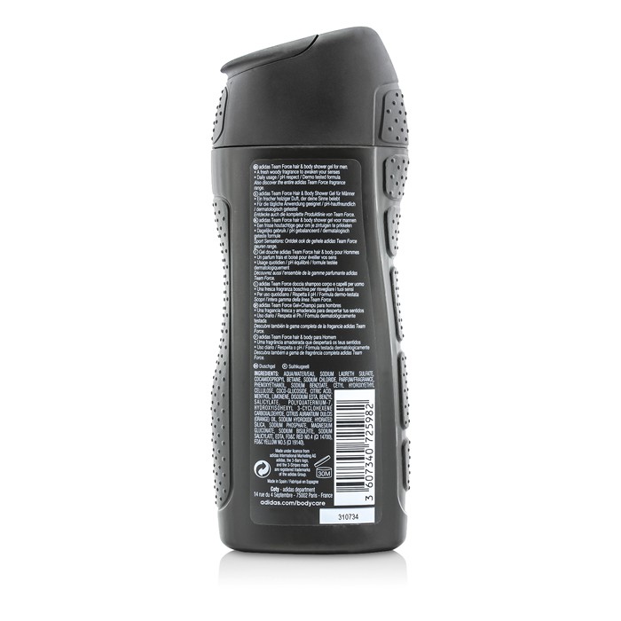 Adidas Team Force 2 In 1 Orange Extract Energising Hair & Body Shower Gel 250ml/8.4ozProduct Thumbnail