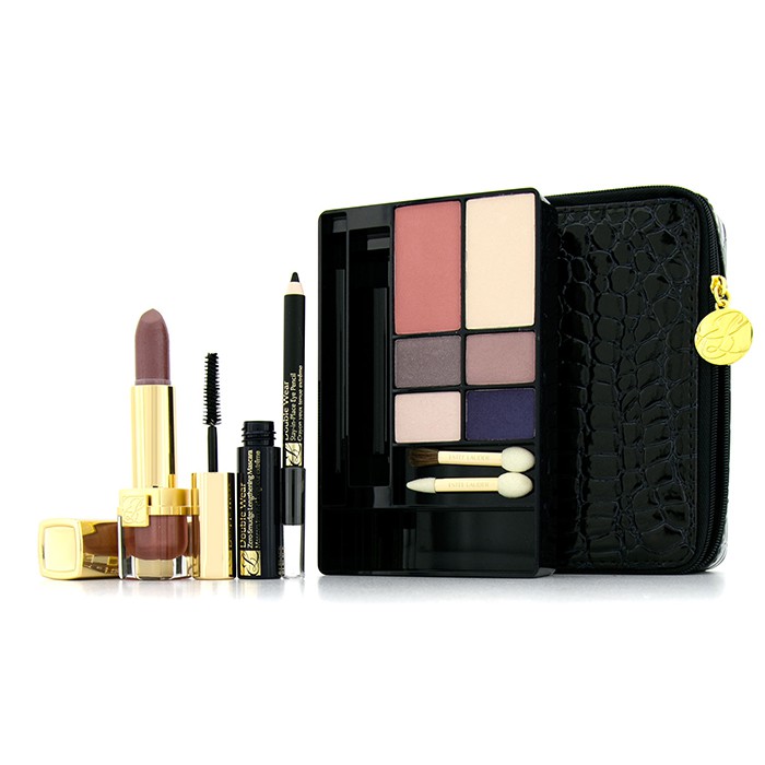 Estee Lauder Modern Chic Face Make Up Palette: 4x Eyeshadow, 1x Mascara, 1x Eye Pencil, 1x Lipstick, 1x Pressed P Picture ColorProduct Thumbnail