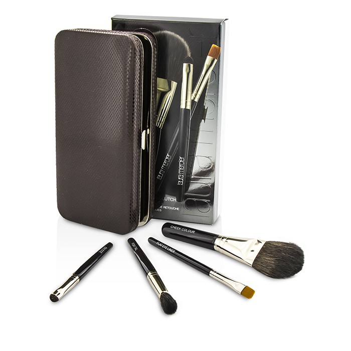 Laura Mercier Touch Up Brush Clutch For Eyes & Cheeks (4x Brush, 1x Case) 4pcs+1caseProduct Thumbnail