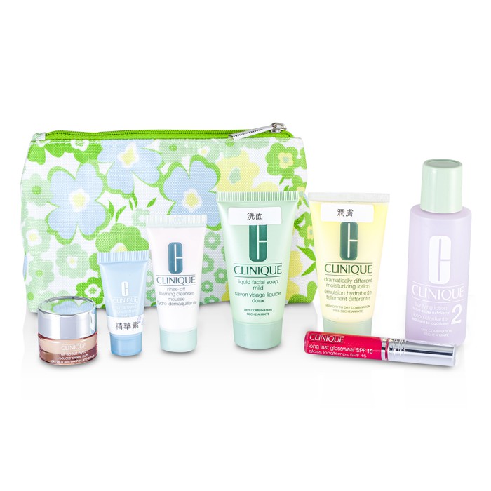 Clinique Travel Set: Liquid Soap + Clarifying Lotion #2 + DDML + Turnaround Concentrate + All About Eyes + Lip Gloss #14 + Bag 6pcs+1bagProduct Thumbnail