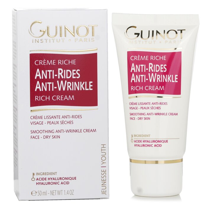 Guinot Anti-Wrinkle Rich Cream (Untuk Kulit Kering) - Krim 50ml/1.4ozProduct Thumbnail