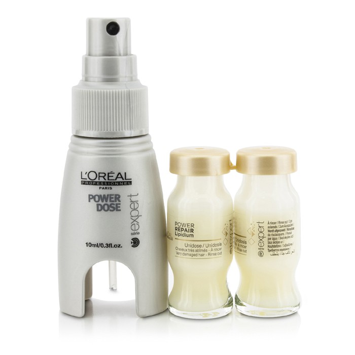 L'Oreal Kuracja naprawcza Professionnel Expert Serie - Power Repair Lipidium Instant Resurfacing Dose (For Very Damaged Hair - Rinse Out) 30x10ml/0.33ozProduct Thumbnail