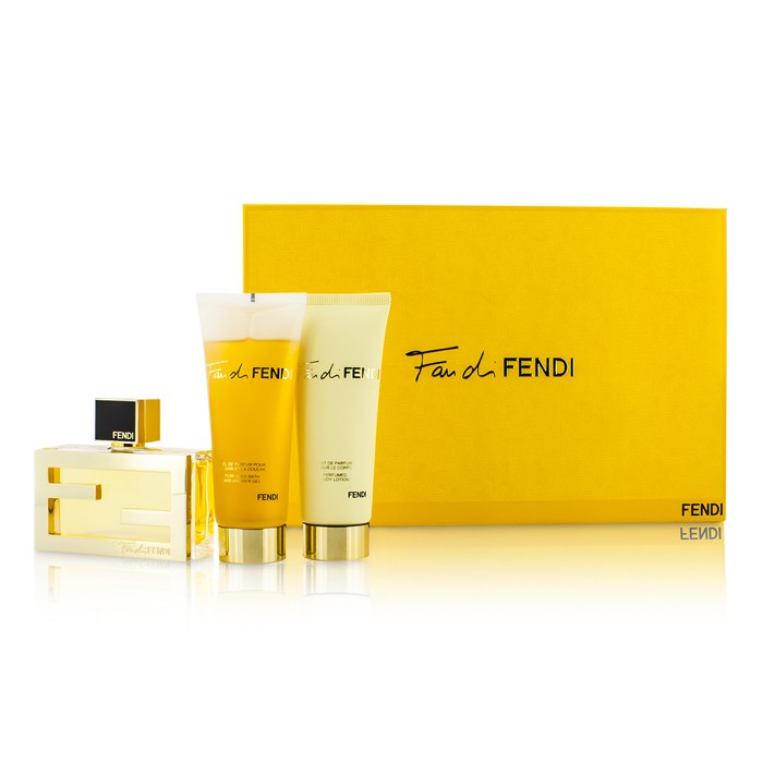 Fendi Kazeta Fan Di Fendi: parfémovaná voda s rozprašovačem 50ml/1.7oz + tělové mléko 75ml/2.5oz + sprchový gel 75ml/2.5oz 3pcsProduct Thumbnail