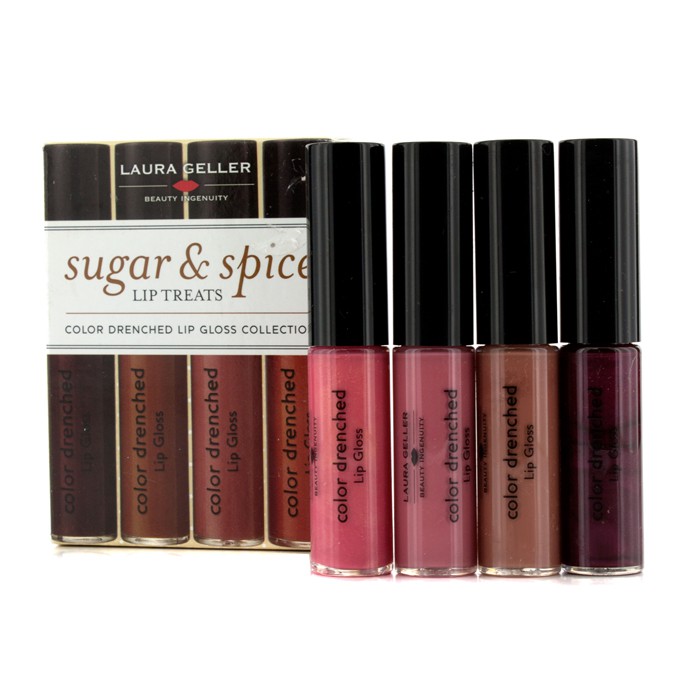 Laura Geller Sugar & Spice Lip Treats Luciu de Buze Culoare Intensă Colecţie (4xLuciu de Buze) 4x5.5ml/0.18ozProduct Thumbnail