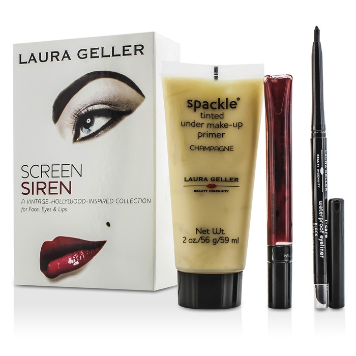 Laura Geller Screen Siren Collection For Face, Eyes & Lips (1xPrimer, 1xEyeliner, 1xLip Gloss) 3pcsProduct Thumbnail
