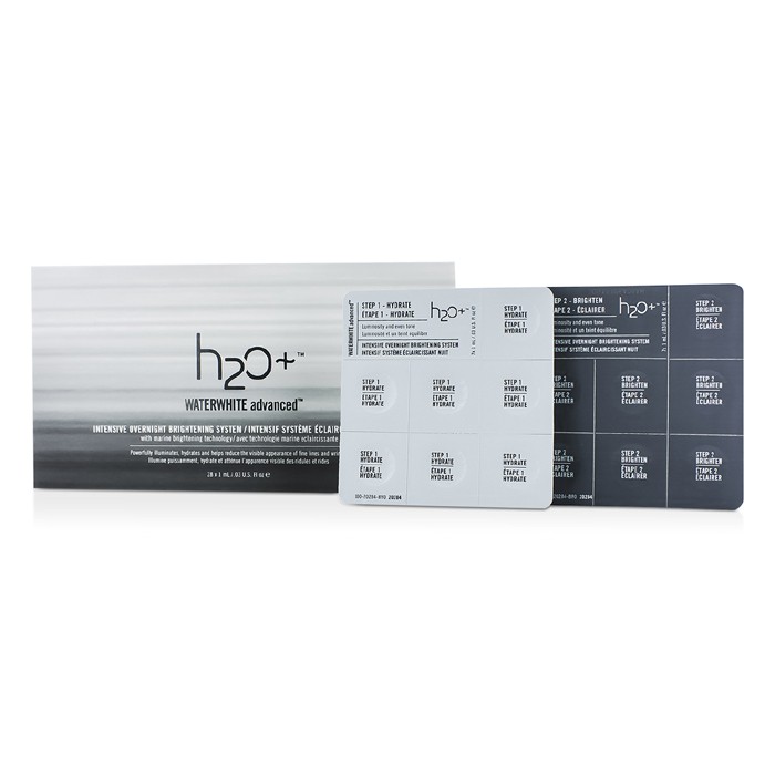 H2O+ Waterwhite Advanced Интенсивная Ночная Осветляющая Система 28x1ml/0.03ozProduct Thumbnail