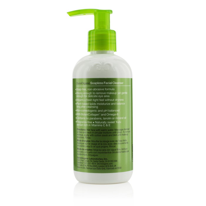 DermOrganic Soapless Facial Cleanser 250ml/8.5ozProduct Thumbnail