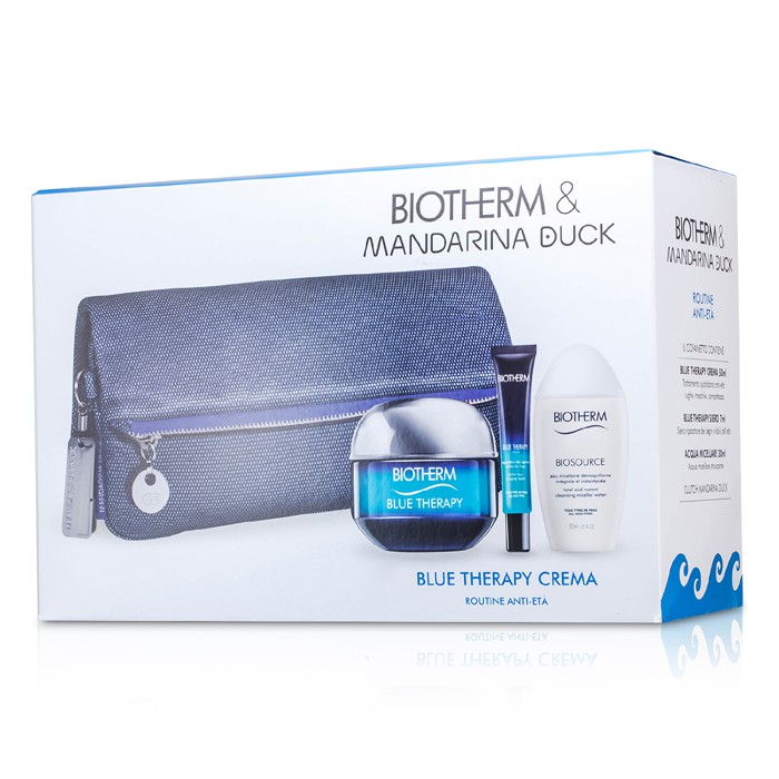 Biotherm Blue Therapy Dəst: Blue Therapy Krem SPF 15 50ml + Blue Therapy Serum 7ml + Biosource Miselyar Su 30ml + Çanta 3pcs+1bagProduct Thumbnail