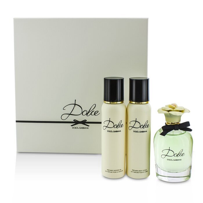 Dolce & Gabbana Dolce szett: Eau De Parfüm spray 75ml/2.5oz + testápoló lotion 100ml/3.3oz + tusolózselé 100ml/3.3oz 3pcsProduct Thumbnail