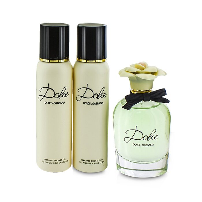 Dolce & Gabbana Dolce szett: Eau De Parfüm spray 75ml/2.5oz + testápoló lotion 100ml/3.3oz + tusolózselé 100ml/3.3oz 3pcsProduct Thumbnail