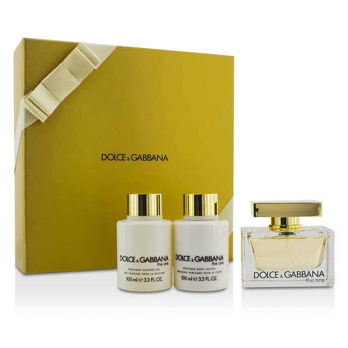 Dolce & Gabbana Bộ The One: Eau De Parfum Spray 75ml/2.5oz + Dưỡng Thể 100ml/3.3oz + Gel Tắm 100ml/3.3oz 3pcsProduct Thumbnail