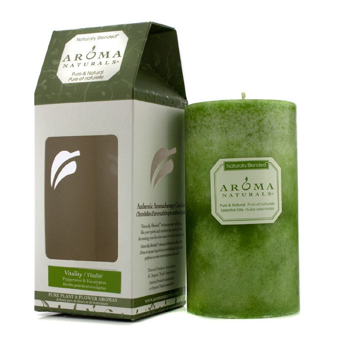 Aroma Naturals Authentic Aromatherapy Candles - Vitality (Peppermint & Eucalyptus) (2.75x5) inchProduct Thumbnail