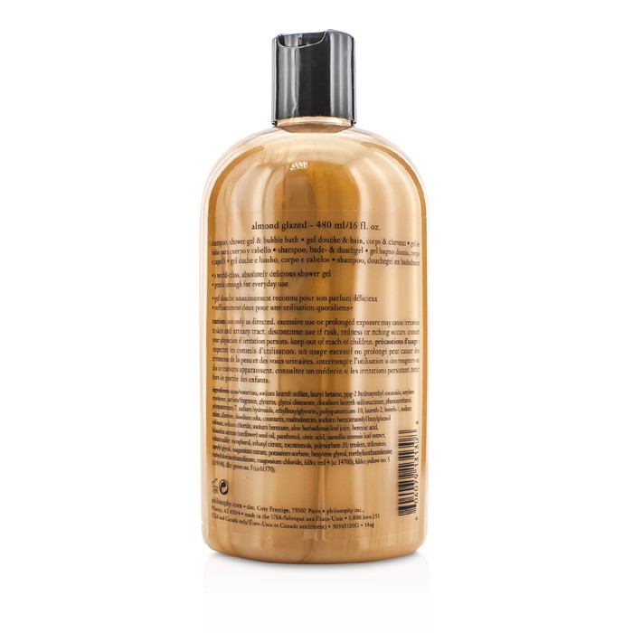 Philosophy Almond Glazed Shampoo, Shower Gel & Bubble Bath 480ml/16ozProduct Thumbnail