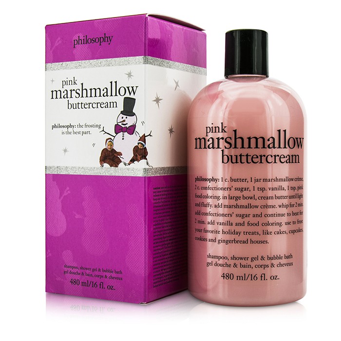 Philosophy Pink Marshmallow Buttercream Shampoo, Shower Gel & Bubble Bath 480ml/16ozProduct Thumbnail