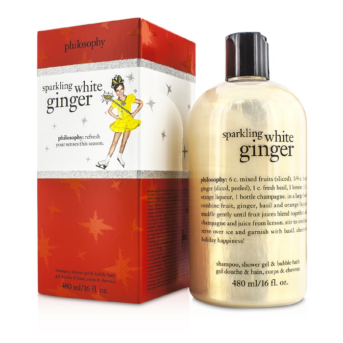 Philosophy Sparkling White Ginger Shampoo, Shower Gel & Bubble Bath 480ml/16ozProduct Thumbnail