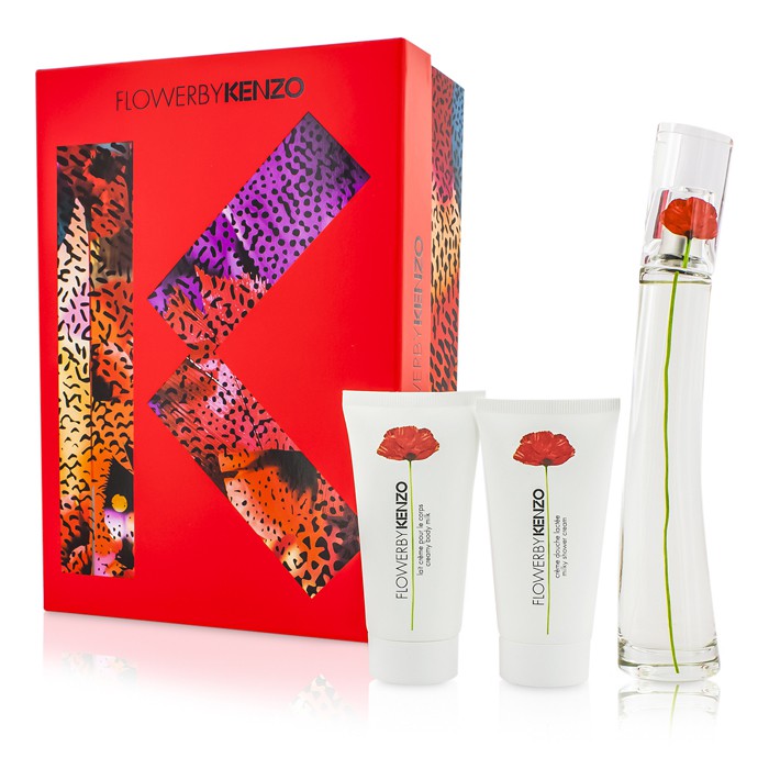 Kenzo Kit Flower: Eau De Parfum Spray 50ml/1.7oz + Creme Para Corpo 50ml/1.7oz + Sabonete Liquido 50ml/1.7oz 3pcsProduct Thumbnail
