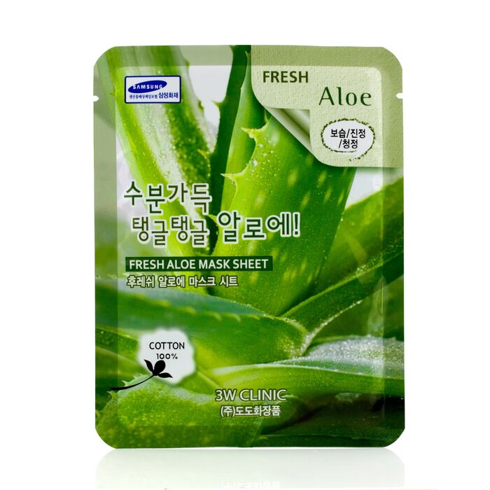 3W Clinic Mask Sheet - Fresh Aloe 10pcsProduct Thumbnail
