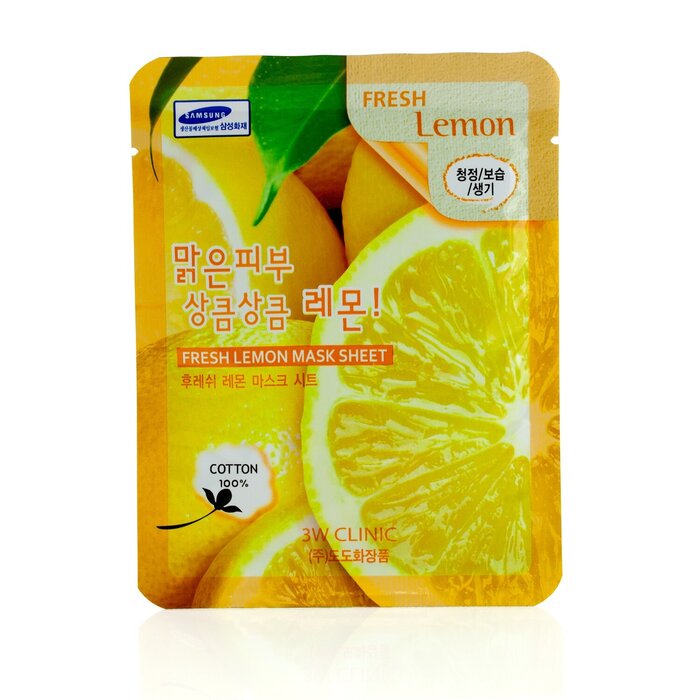 3W Clinic Mască Folie - Fresh Lemon 10pcsProduct Thumbnail