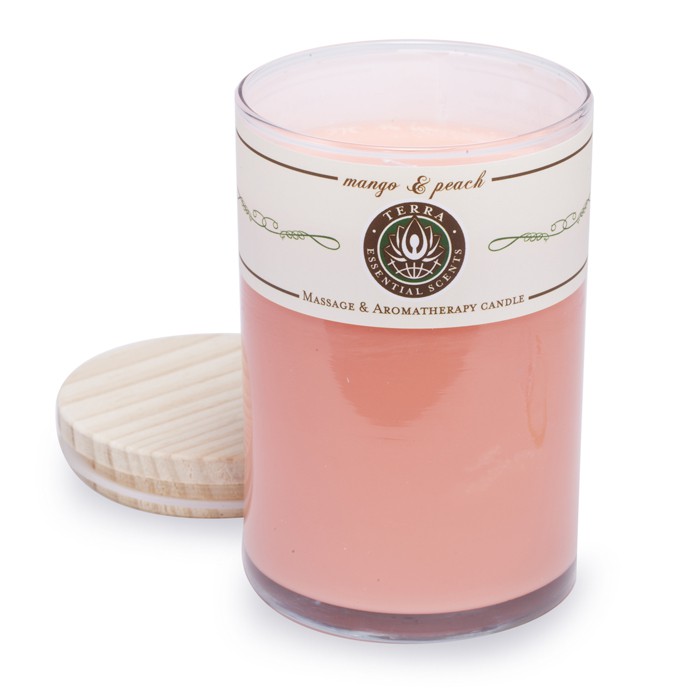 Terra Essential Scents Massage & Aromatherapy Candle - Mango & Peach 12ozProduct Thumbnail