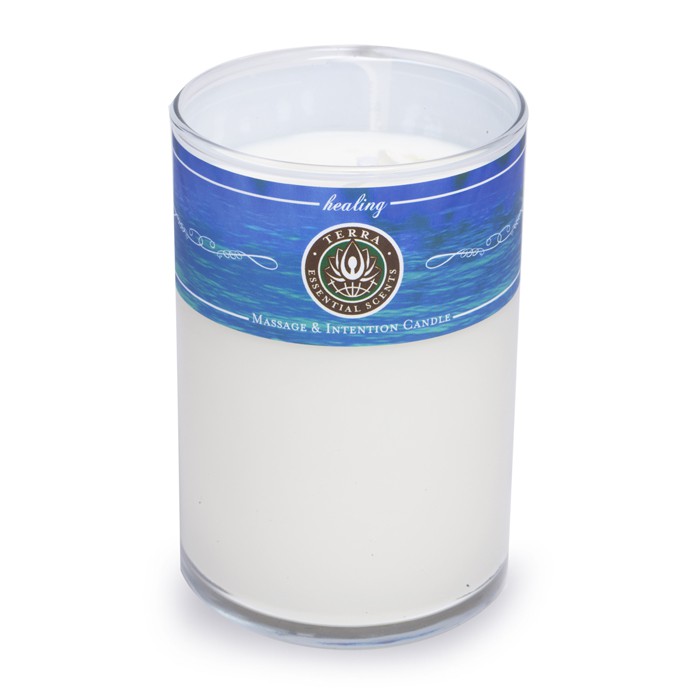 Terra Essential Scents Massage & Intention Candle -hierontakynttilä - Healing 12ozProduct Thumbnail