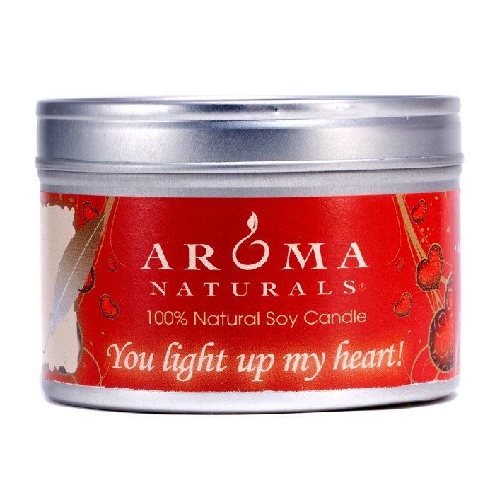 Aroma Naturals 100% Lumânare Naturală din Soia - You Light Up My Heart! 6.5ozProduct Thumbnail