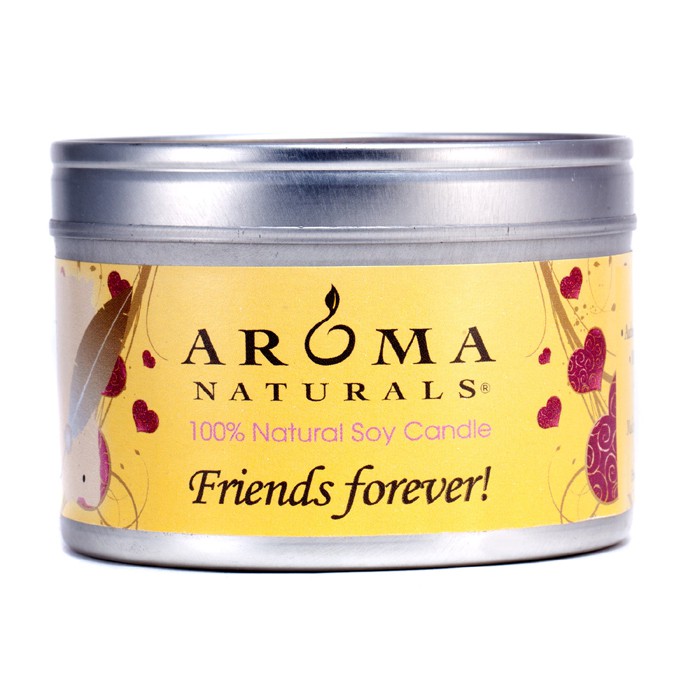 天然香氛 Aroma Naturals Aroma Naturals 100%天然大豆香薰蜡烛(永远的朋友) 6.5ozProduct Thumbnail