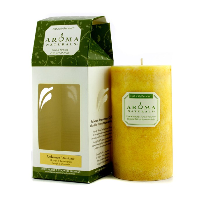 Aroma Naturals Velas Auténditcas de Aromaterapia - Ambiance (Orange & Lemongrass) (2.75x5) inchProduct Thumbnail