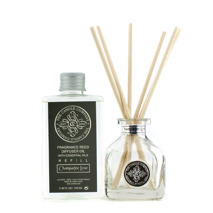 The Candle Company Reed Diffuser with Essential Oils - Champagne Rose 100ml/3.38ozProduct Thumbnail