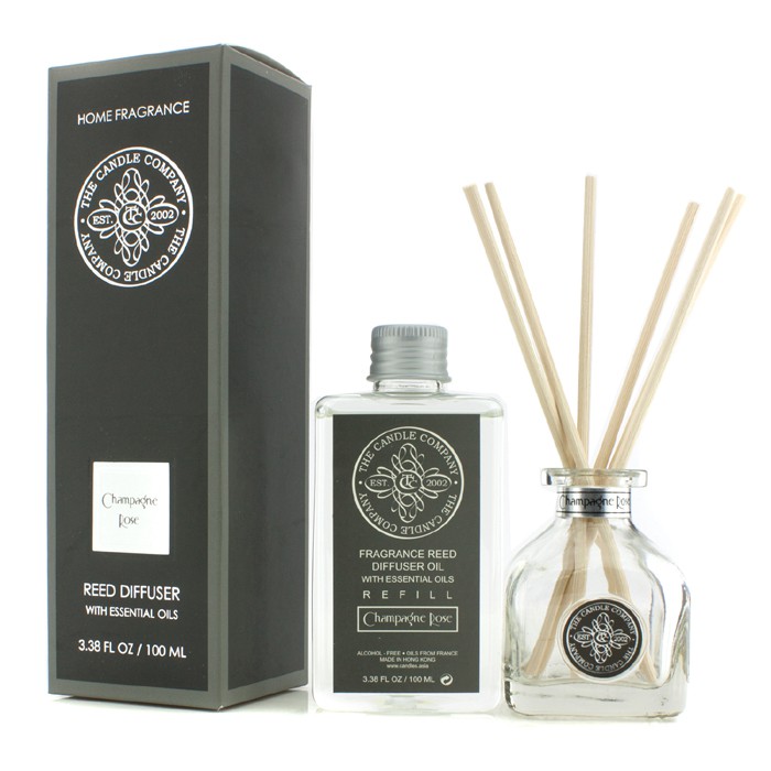 The Candle Company Reed Diffuser with Essential Oils - Champagne Rose 100ml/3.38ozProduct Thumbnail