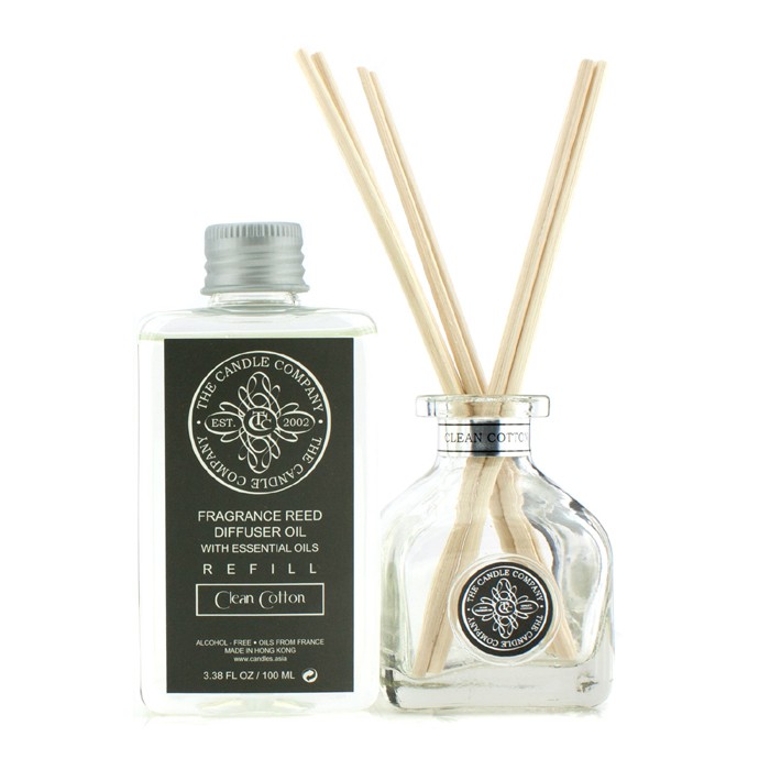 The Candle Company معطر جو قصب مع زيوت أساسية - قطن نقي 100ml/3.38ozProduct Thumbnail
