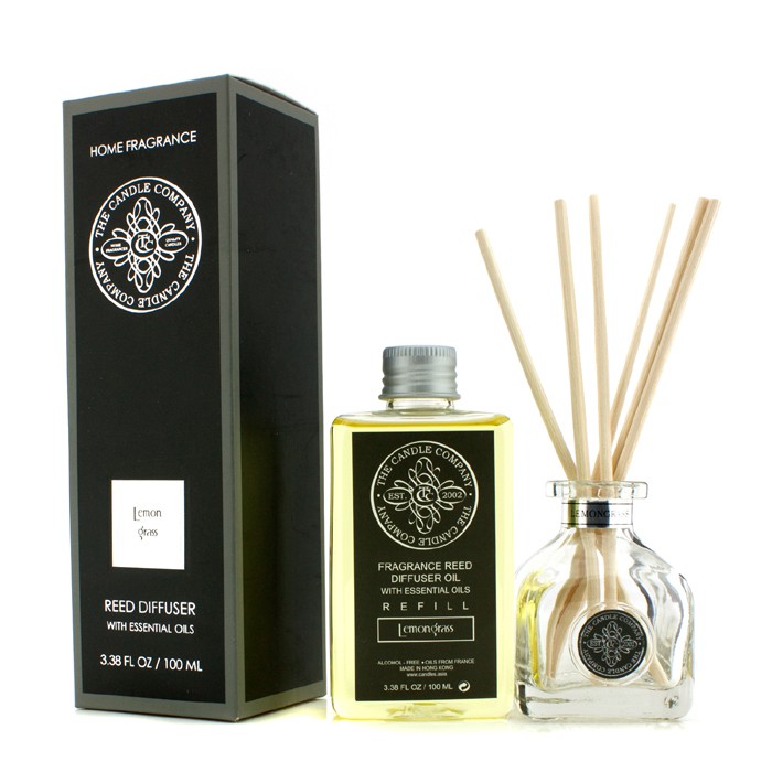 The Candle Company ไม้กระจายน้ำหอม Reed Diffuser with Essential Oils - Lemongrass 100ml/3.38ozProduct Thumbnail