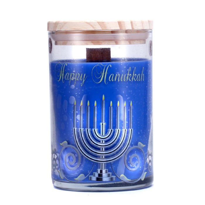 Terra Essential Scents Vela de Soya Vertida a Mano - Happy Hanukkah 12ozProduct Thumbnail