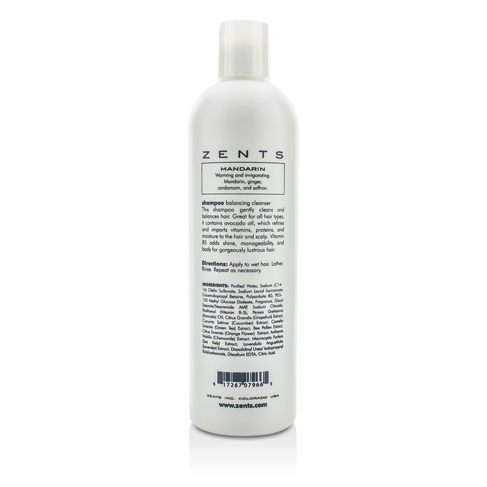 Zents Shampoo Balanceador De Limpeza Mandarin 387ml/13.1ozProduct Thumbnail
