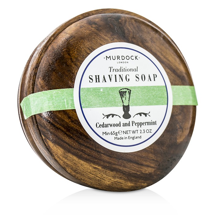 Murdock Cedarwood & Peppermint Shaving Soap Presented In A Wooden Bowl 65g/2.3ozProduct Thumbnail