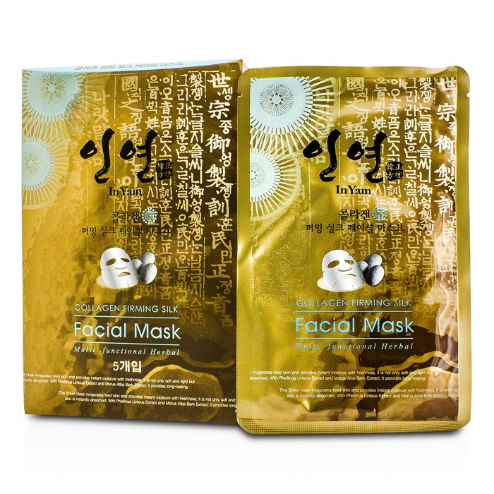In Y:un มาสก์กระชับผิวหน้า Firming Silk Facial Mask - Collagen 5x25g/0.8ozProduct Thumbnail