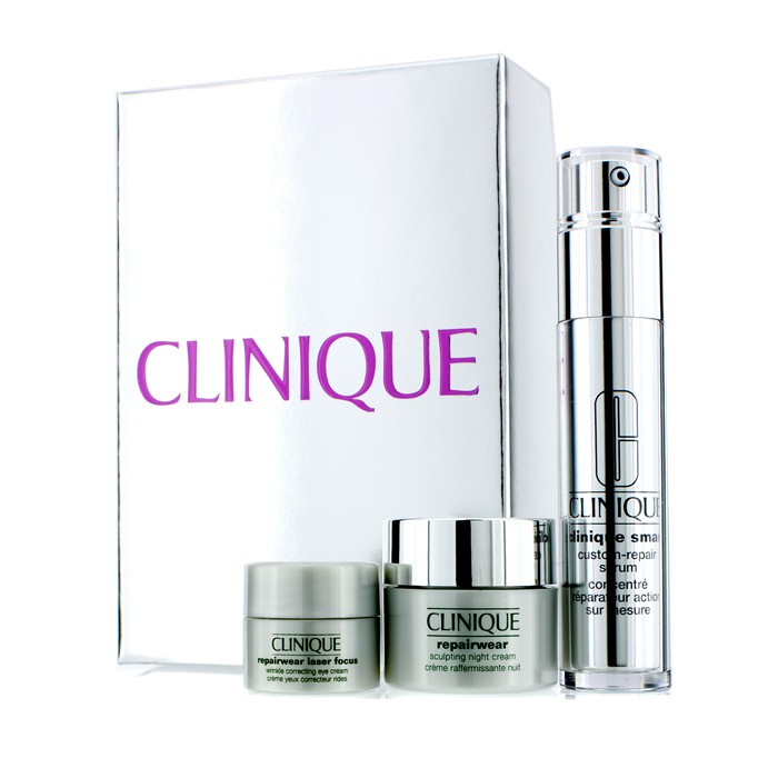 Clinique Smart Set: Smart Serum 30ml + Repairwear Night Cream 15ml + Repairwear Eye Cream 5ml 3pcsProduct Thumbnail