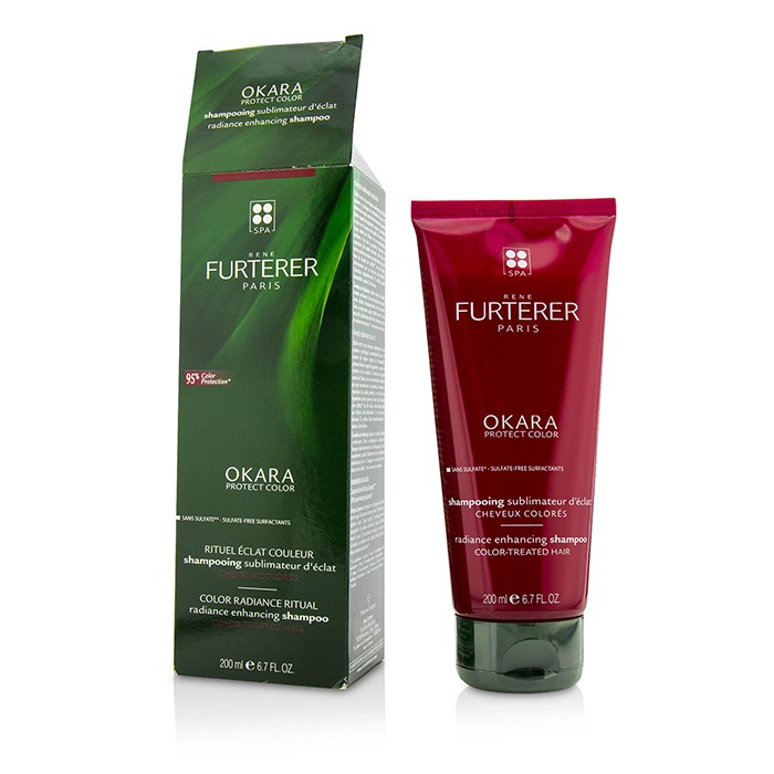 Rene Furterer แชมพูสำหรับผมทำสี Okara Radiance Enhancing Shampoo - For Color-Treated Hair (กล่องมีตำหนิเล็กน้อย) 200ml/6.76ozProduct Thumbnail