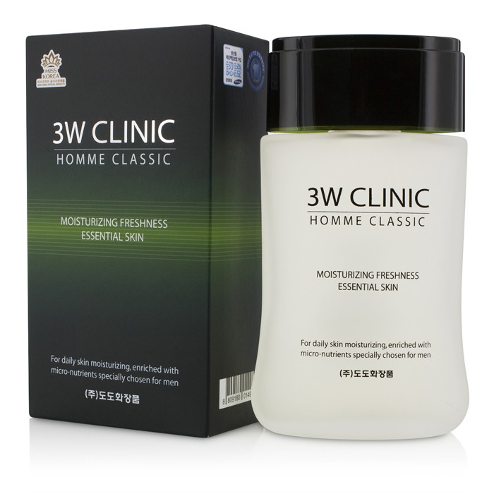 3W Clinic Homme Classic - Moisturizing Freshness Essential Skin- לחות חיונית רעננה 150ml/5ozProduct Thumbnail