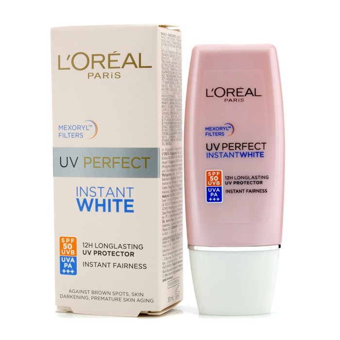 L'Oreal واقي شمسي أبيض فوري UV Perfect SPF50 30ml/1ozProduct Thumbnail
