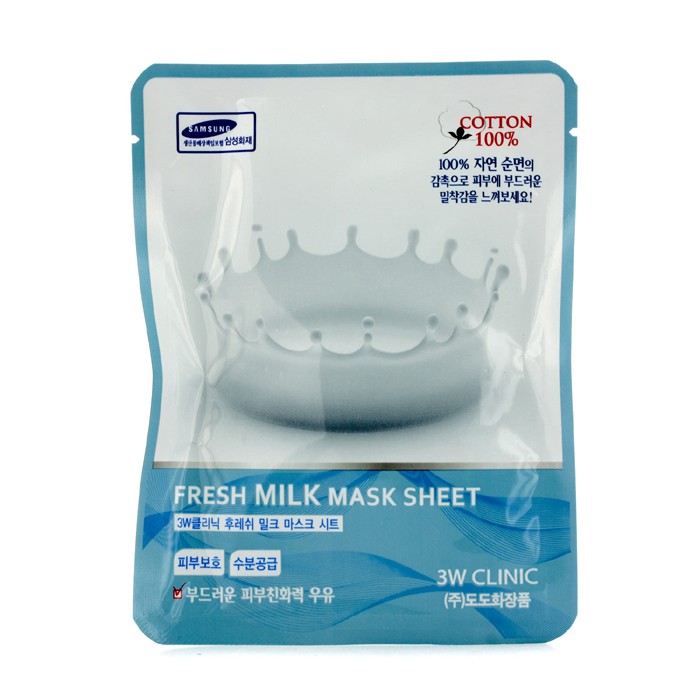 3W Clinic 面膜- 牛奶Mask Sheet - Fresh Milk 10片Product Thumbnail