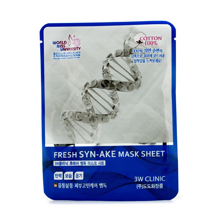 3Wクリニック 3W Clinic Mask Sheet - Fresh SYN-AKE 10pcsProduct Thumbnail